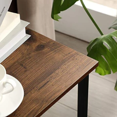 Mesa Auxiliar De Acero Y Madera Color Negro/3 Niveles. - Danielle's Store