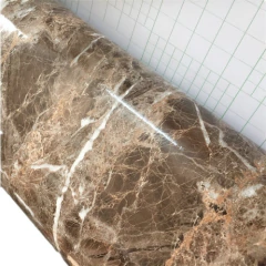 Mármol Marrón Oscuro Granito Efecto Vinilo Top 24x79inch - tienda online