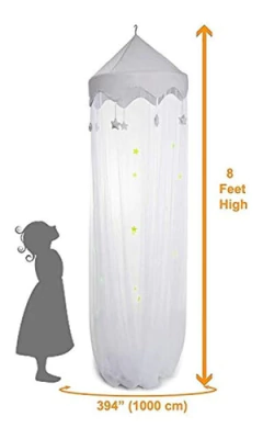 Toldo De Cama De Lujo, Diseño De Estrellas Brillantes - Danielle's Store