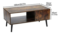 Mesa De Centro Con Almacenamiento,madera Color Marrón. - Danielle's Store