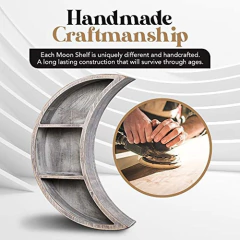 Estantería Flotante De Madera Color Gris/3 Niveles. - comprar online