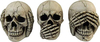 Juego De 3 Figuras Decorativas De Calaveras