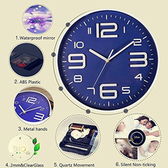 Reloj De Pared Silencioso - comprar online