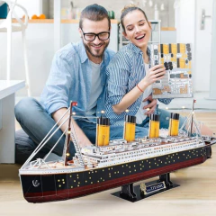 Cubicfun Led 3d Rompecabezas Titanic Barco Rms Juguetes - tienda online