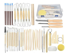 Kit 44 Herramientas De Cerámica Para Escultura De Arcilla.