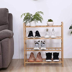 Imagen de Organizador De Zapatos , 4 Capas De Bambú De