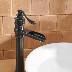 Bwe - Grifo Para Lavabo (bronce Aceitado, Cascada Comercial - tienda online