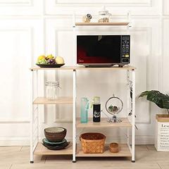 Estantería Multifuncional De Cocina Blanco, 3 Niveles, Soges - comprar online