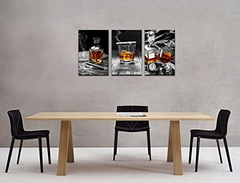 Lienzo Decorativo Para Pared, Diseño De Whisky De Cigarro en internet