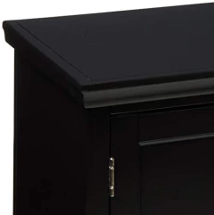 Mueble Para Tv De Madera Con Puertas, Color Negro - Danielle's Store