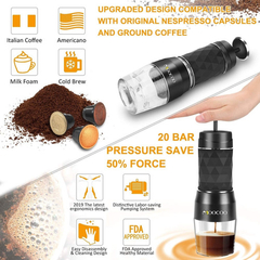 Máquina De Café Espresso Portátil, Cafetera Espresso Manual - comprar online