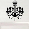 Customvinyldecor Vinilo Decorativo De Candelabro Negro