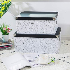Caja Plegable De Cartón Slpr Con Esquinas Y Asas De Metal en internet