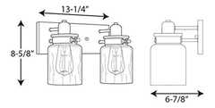 Progress Lighting P300046-009 Calhoun - Tocador De Baño - comprar online