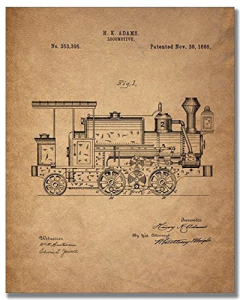 Lienzos Decoración Logo De Trenes De Ferrocarril - Danielle's Store