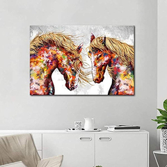 Cuadro Decorativo Para Pared Con Diseño De Caballos - comprar online