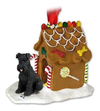 Adorno Navideño Schnauzer Gingerbread House Nuevo Negro