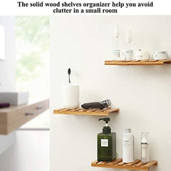Estantería Flotante De Madera Color Marrón/3 Unidades. - tienda online