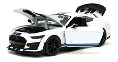 Coche Juguete Escala 1:24 Ford Mustang Shelby Gt500/blanco - tienda online