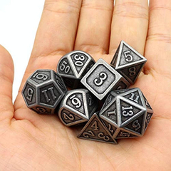 Juego De Dados Metálicos Para Calabozos Y Dragones - tienda online