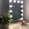 Espejo De Maquillaje Grande Hollywood Con Luces