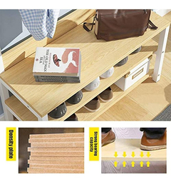 Imagen de Zapatero De Madera Y Metal, Diseño De Barra Para Colgar