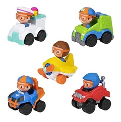 Blippi Mini Moviles, Paquete De 5 Mini Vehículos - Caracterí en internet