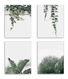Lienzo Decorativo Para Pared, Diseño De Hojas Verdes