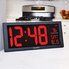 Reloj Digital Led Con Brillo De Atenuación Automática - comprar online