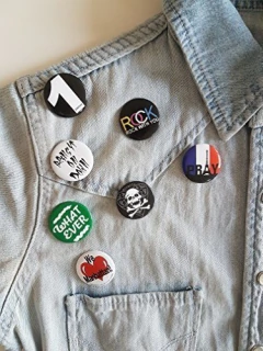 Enorme Conjunto Al Por Mayor De 30 Piezas Cool Buttons Pins - tienda online