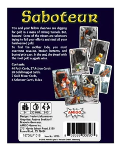 Juego De Cartas Saboteur - comprar online