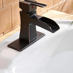 Imagen de Bwe - Grifos De Baño De Bronce Aceitado, Cascada
