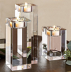 Amazing Home-candelabros Grandes Cristal, Set De 3, 3.1 /