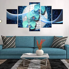 Funhua - Cuadro De Pared Con Diseño De Flores, Sin Marco en internet