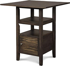 Juego De Comedor Y Con Taburetes De Madera Color Marrón - Danielle's Store