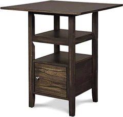 Juego De Comedor Y Con Taburetes De Madera Color Marrón - Danielle's Store