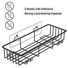 2 Unidades De Organizador De Estantes De Baño De Acero - comprar online