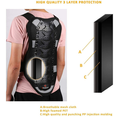 Imagen de Ridbiker - Chaleco Para Motocicleta, Pecho, Espalda, Talla S