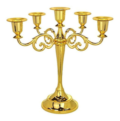 Candelabro De Metal De 5 Velas De 10.0 in