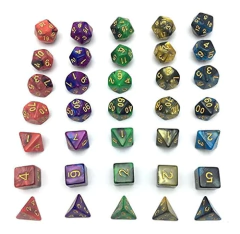 Juegos De Dados Para Juegos De Rol 5 Juegos De 7 Dados - Danielle's Store