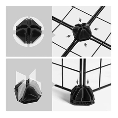 Organizador De Zapatos Modular De Plástico Y Metal Negro. - tienda online