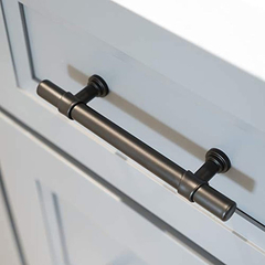 Manijas Para Muebles Tirador De Barra En T Negro Mate