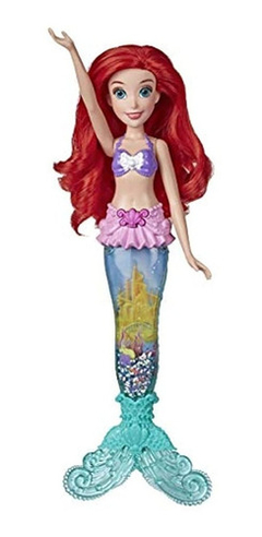 Princess Ariel Muñeca Con Luces, Cola De Sirena Con Agua