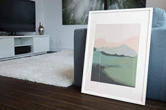 Imagen de Vista A La Montaña - Arte Abstracto Minimalista