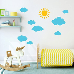 Pegatinas De Pared Para Habitación Infantil, Diseño De Sol - Danielle's Store