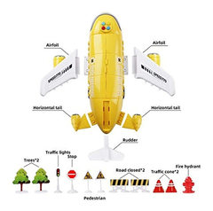 Juguetes Para Automóvil Con Avión De Carga Color Amarillo - Danielle's Store