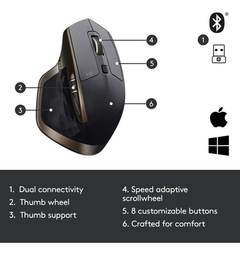 Mouse Inalámbrico Logitech, 1600 Dpi, Ergonómico, Recargable - tienda online