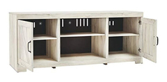 Mueble Para Tv Con 6 Estantes, Color Blanco, 3 Niveles - Danielle's Store