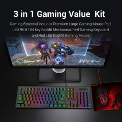 Combo De Teclado Y Mouse Redragon S107 Con Mouse Pad, Rgb - comprar en línea