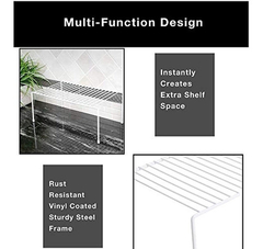 Estanteria Multiusos De Metal Color Blanco/6 Unidades. - Danielle's Store